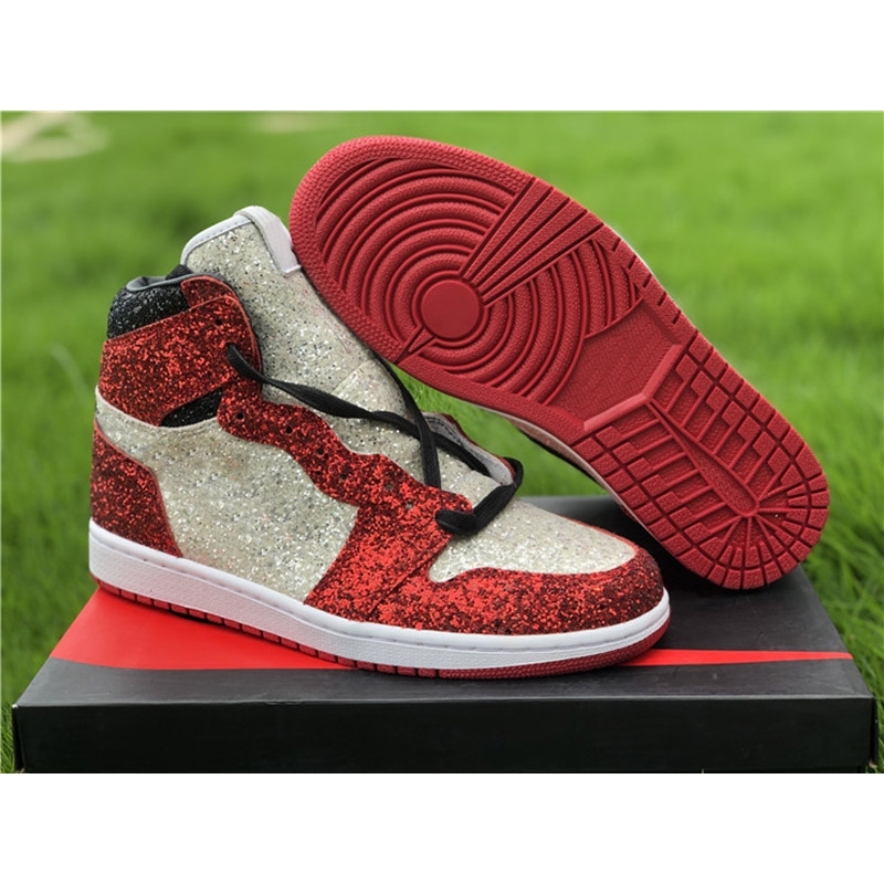 

High 1 OG Fearless men women basketball shoes the Shoe Surgeon 1s The North Pole Chicago mens ladies sports sneaker CK5566 610, Red