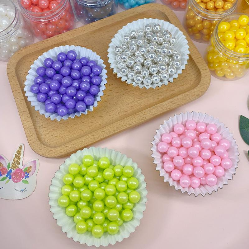 

Other Event & Party Supplies 10mm/250g Colorful Beads Edible Pearl Sugar Ball Fondant Cake Baking Silicone Chocolate Decoration Candy