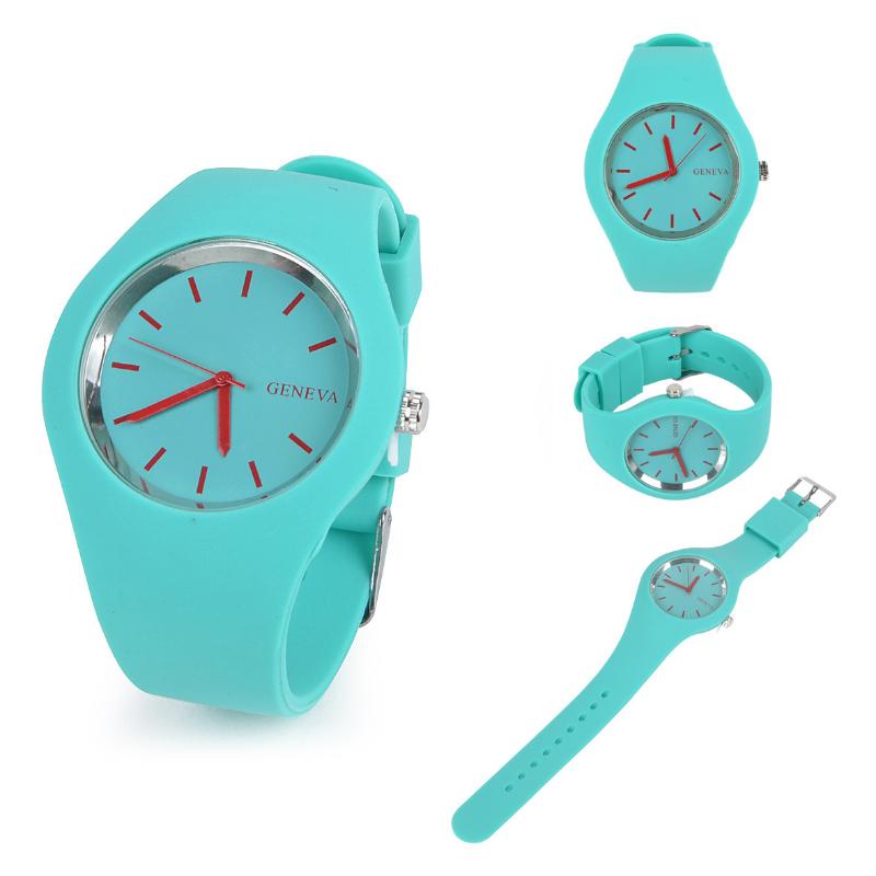 

Wristwatches Woman's Watch Fashion Simple Silicone Quartz Relogio Feminino Women Ladies Bracelt Wrist 02, As photo