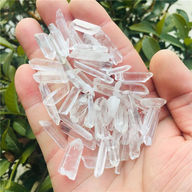 

Decorative Objects & Figurines 100g Clear Healing Crystal Stone Quartz Single Natural Column Decoration Pointed Collectables DIY Craft Rando