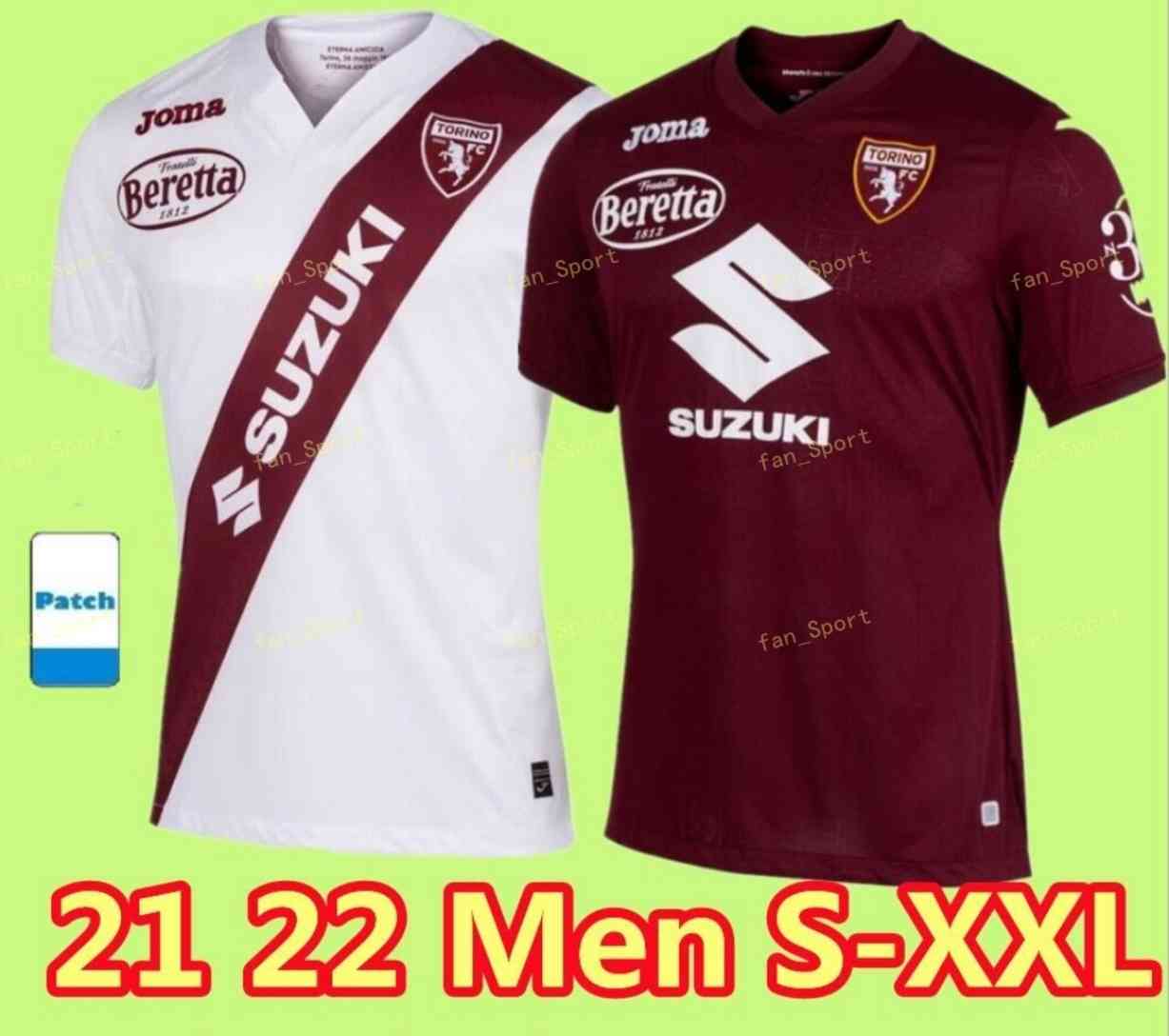 

21 22 Torino FC maglia da calcio Turin BELOTTI IZZO FALQUE NKOULOU 2021 2022 New Soccer Jerseys home away Maillot de football shirt Thailand, Adult home