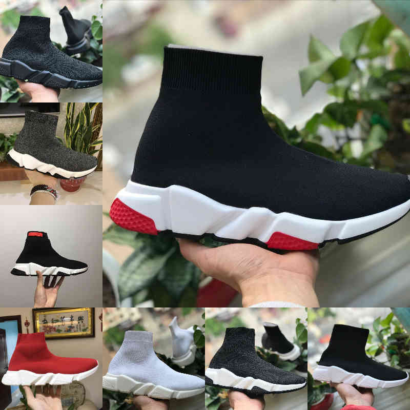 

Sell New 2021 Speed Trainer Black Red Luxury High Casual Sock Shoes Men Women Cheap Fashion Paris Designer Sneakers High Quality EUR36-45