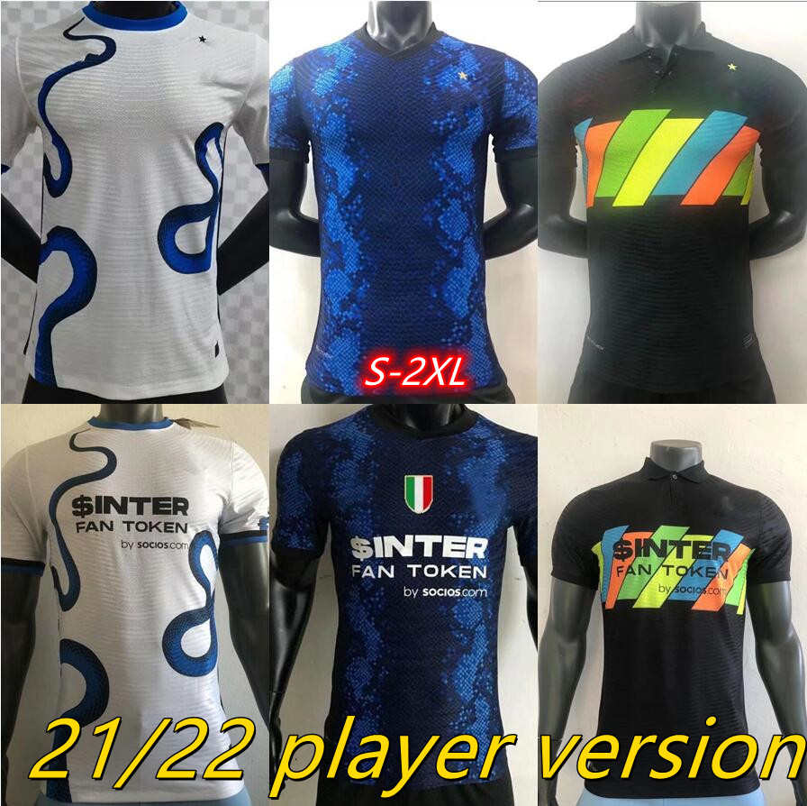 

Player version 2021 2022 Inter BARELLA soccer jerseys home and away 3th 21 22 LUKAKU MILAN VIDAL LAUTARO ERIKSEN ALEXIS HAKIMI DE VRIJ fourth football shirt kit, White