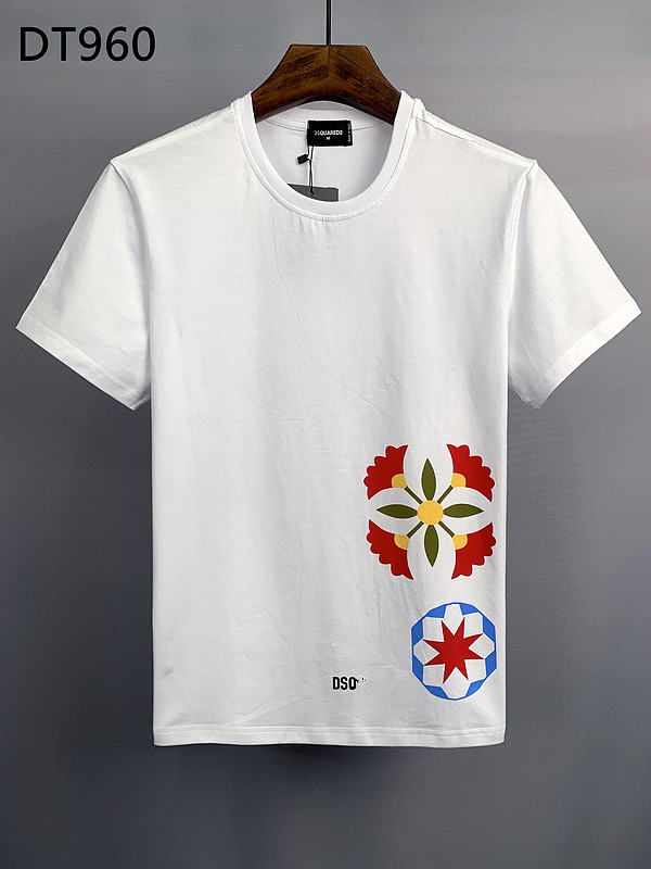 

HOT NEW DSQ ICON 22SSFW Mens Designer T shirt Italy fashion Tshirts Summer DSQ Pattern T-shirt Male D2 Quality 100% Cotton Top DT966, Dt958