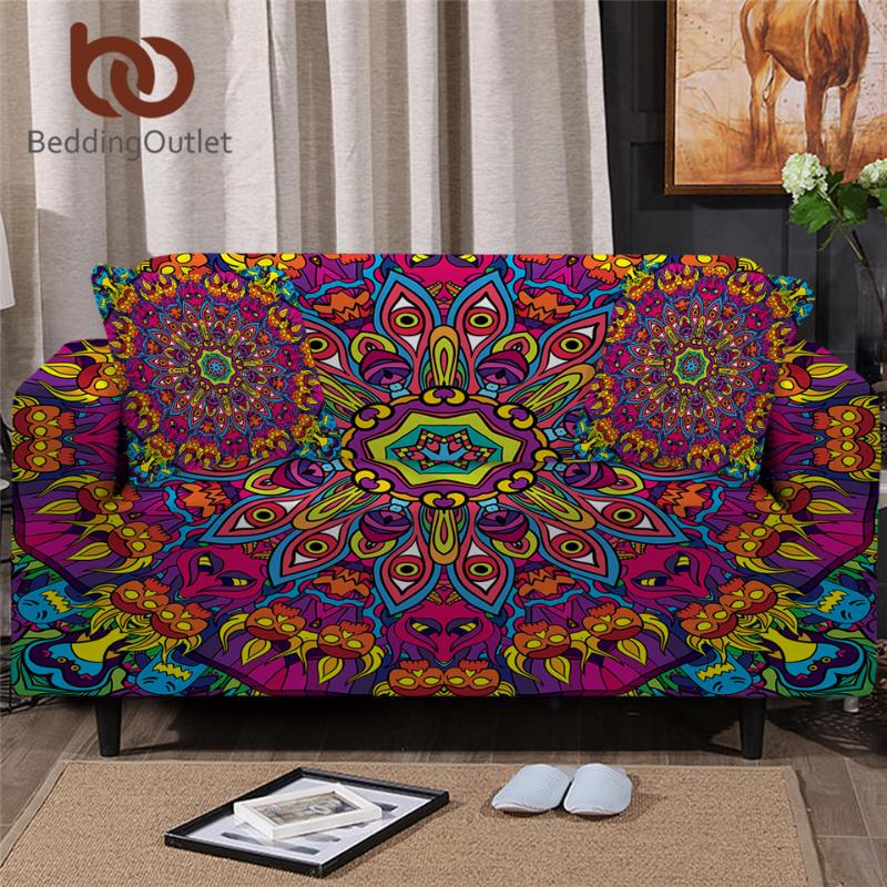 

Chair Covers BeddingOutlet Sofa Cover 60s Hippie Protector Fantastic Armchair Abstract Furniture 1/2/3/4 Seater