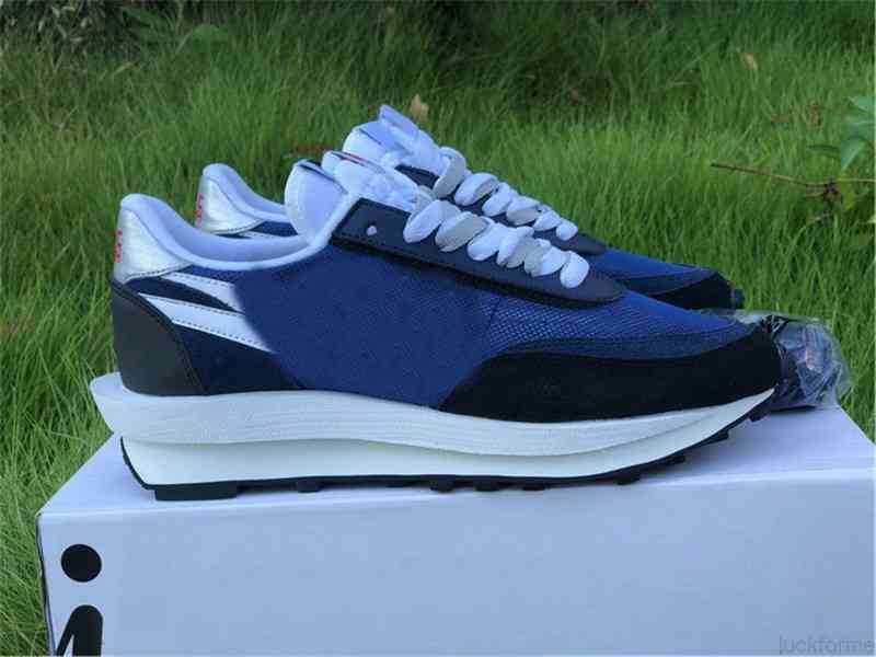 

2021 Fragment Design LDV Waffle Navy Blue LDWaffle Athletic Shoes Men Women Chunky Dunky Black Anthracite Summit White Pine Green Pink