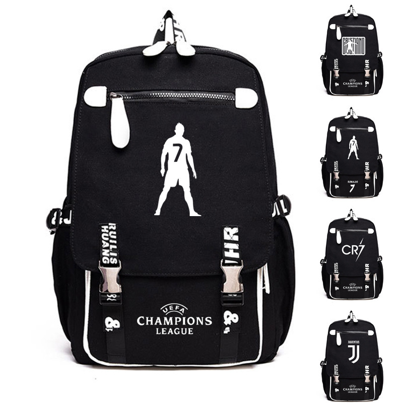 

Ronaldo Design Backpack Outdoor Travel Bag Campus Student Schoolbag, Pattern 1