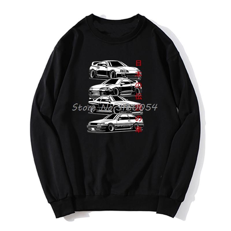 

Men's Hoodies & Sweatshirts JDM Hoodie Legends Japanese Car Sportcar Automotive Novelty Spring Autumn Men Pullover Harajuku Streetwear, Gray