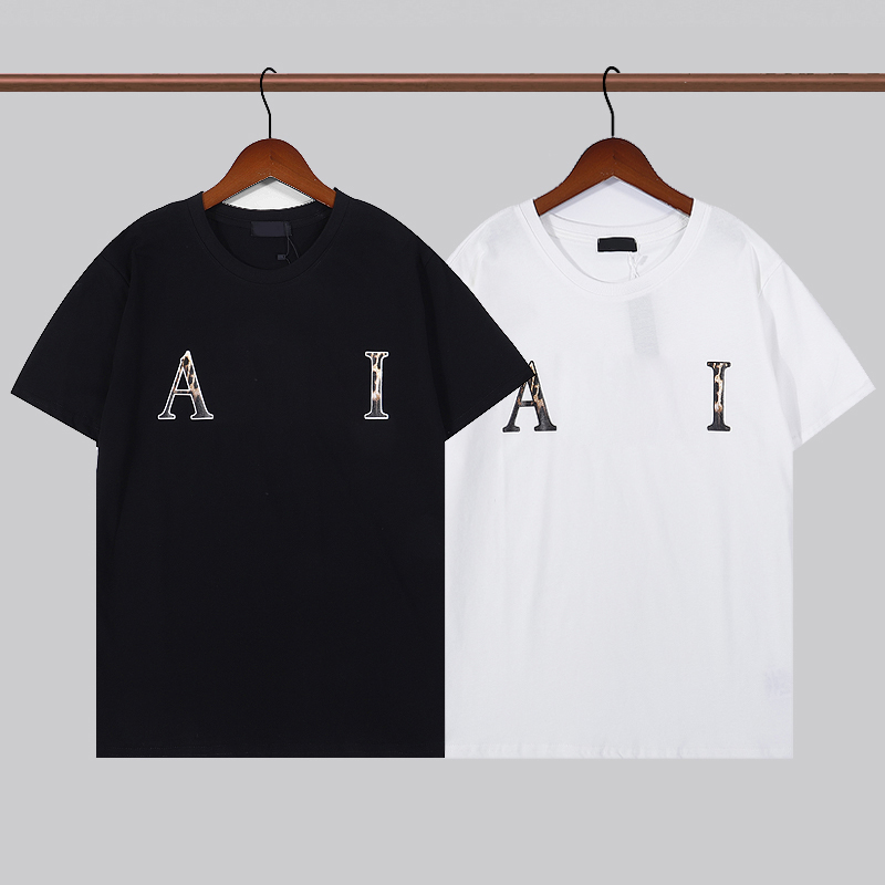 

Mens T Shirts 2021 Man Woman Shirt Clothing Street Wear Crew Neck Short Sleeve Tees 2 Color Top Quality Men Tshirts Asian size