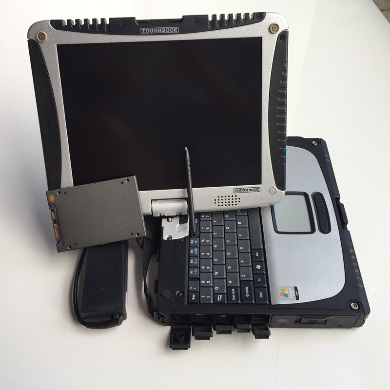 

tool second hand laptop toughbook cf-19 with ssd works for mb star c3 c4 c5