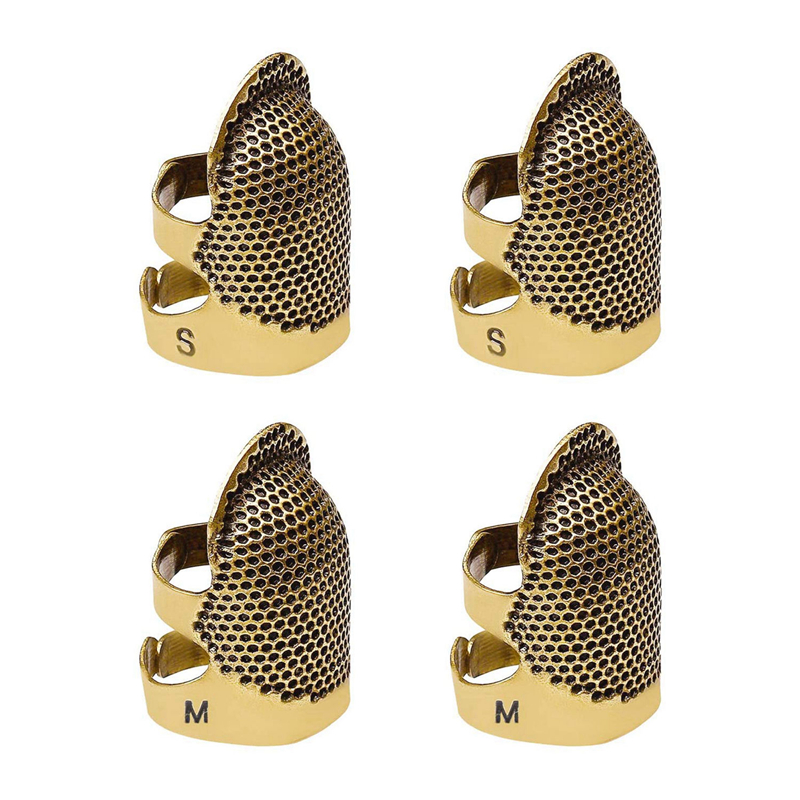 

Coppers Brass Sewing Thimble Finger Protector Metal Shield Protector Pin Needlework Quilting Stitch Craft Sewing Accessories OOD5665