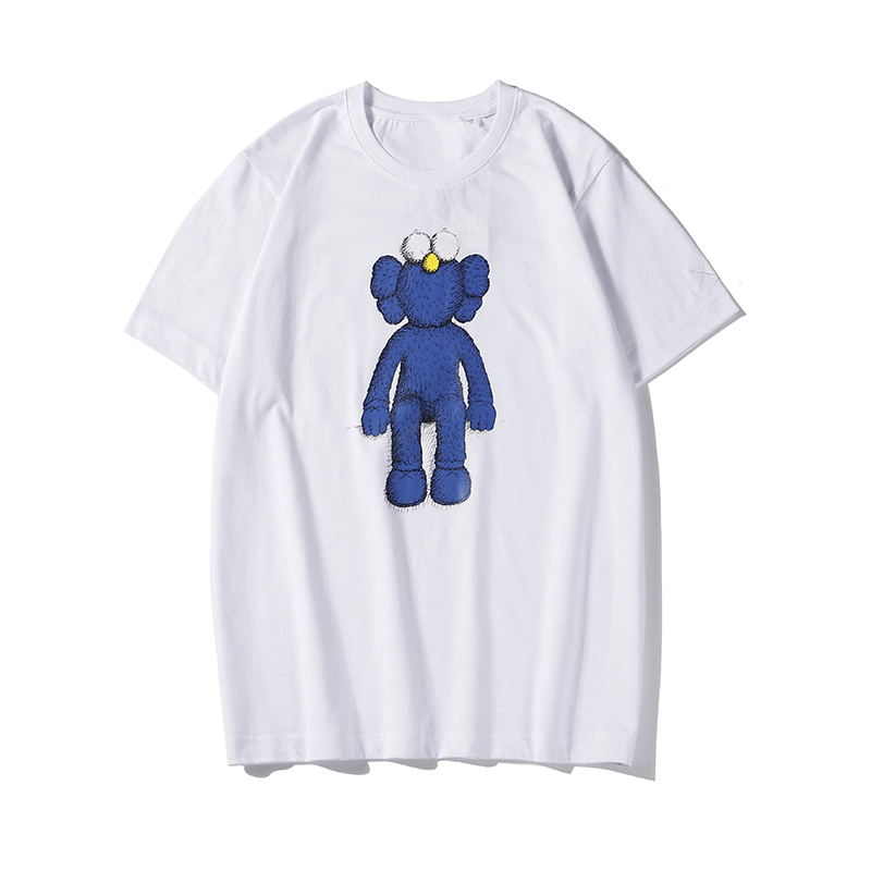 kawc x 2021 mens t shirt joint cotton T-shirt male cartoon student trend short-sleeved female Anime print couple Men s Clothing