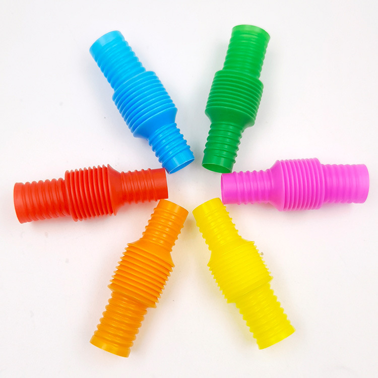 

New Fidget Sensory Toy Color Stretch Tube Interesting Telescopic Tube Children Decompression Toys W1