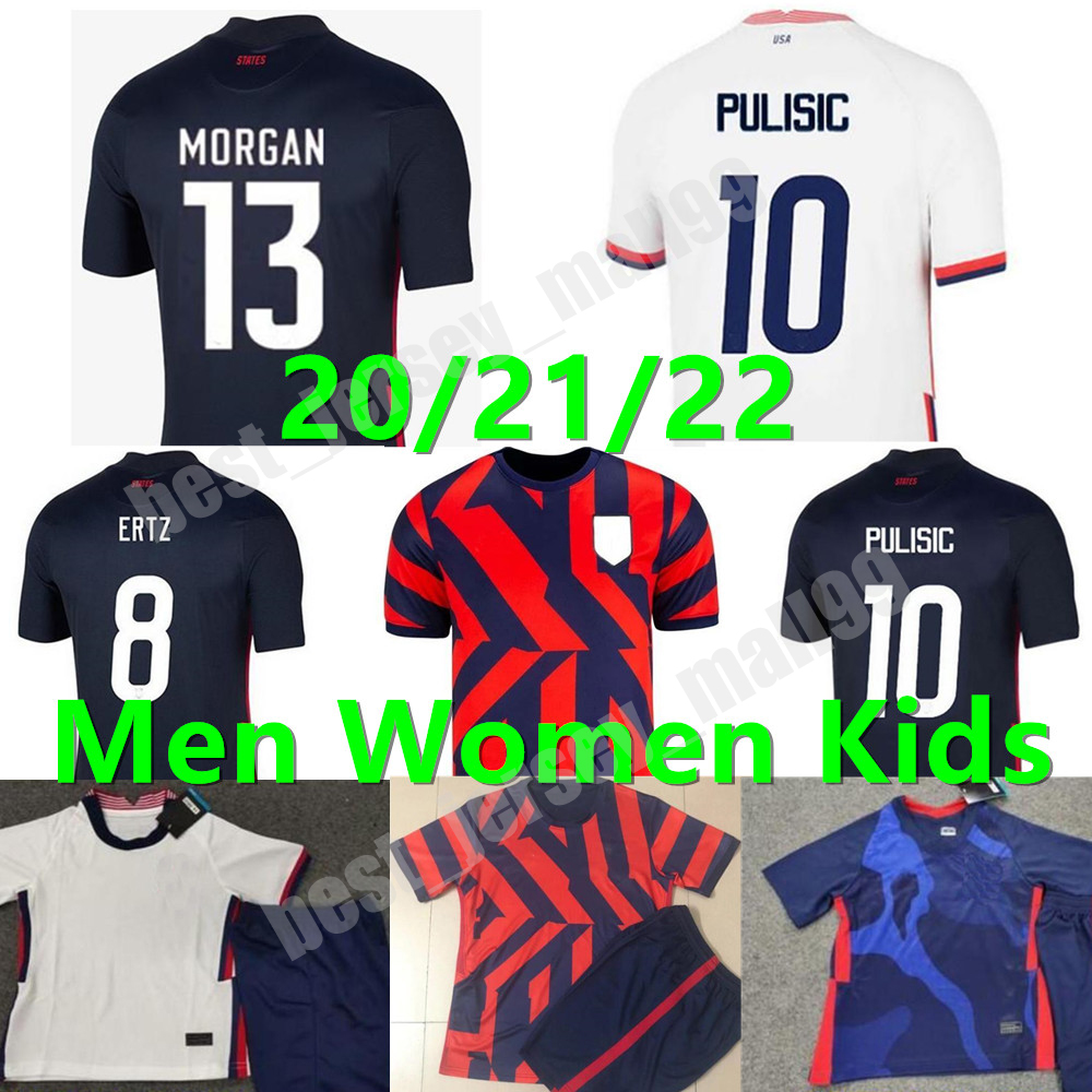 

Men Women Kids Soccer Christian Pulisic Jerseys Alex Morgan Julie Ertz Megan Rapinoe Press Lloyd Heath Yedlin Dempsey Altidore United States Football Shirt, Men 2021