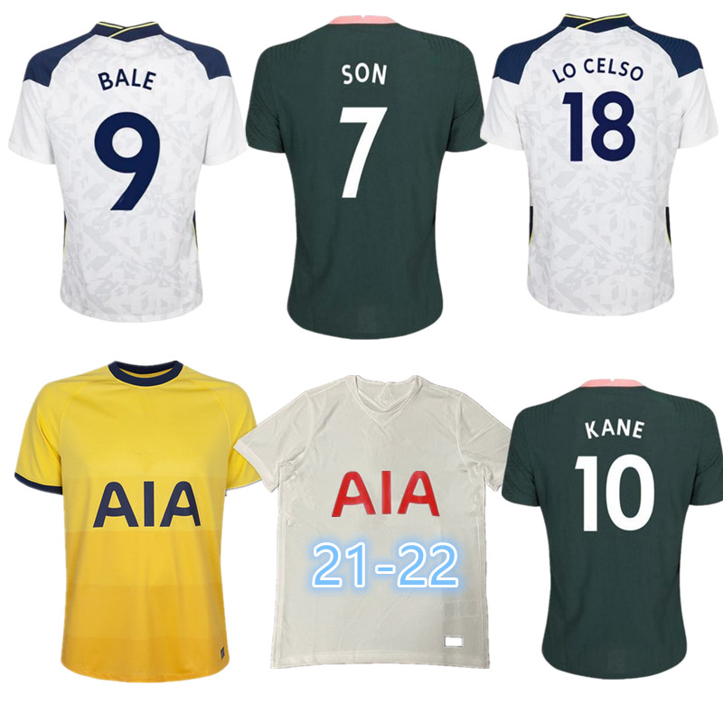 

White lily Soccer team Jerseys 20-21 21-22 Men Athletic Wear KANE SON BALE LUCAS DELE BERGWIJN football game, Black;yellow