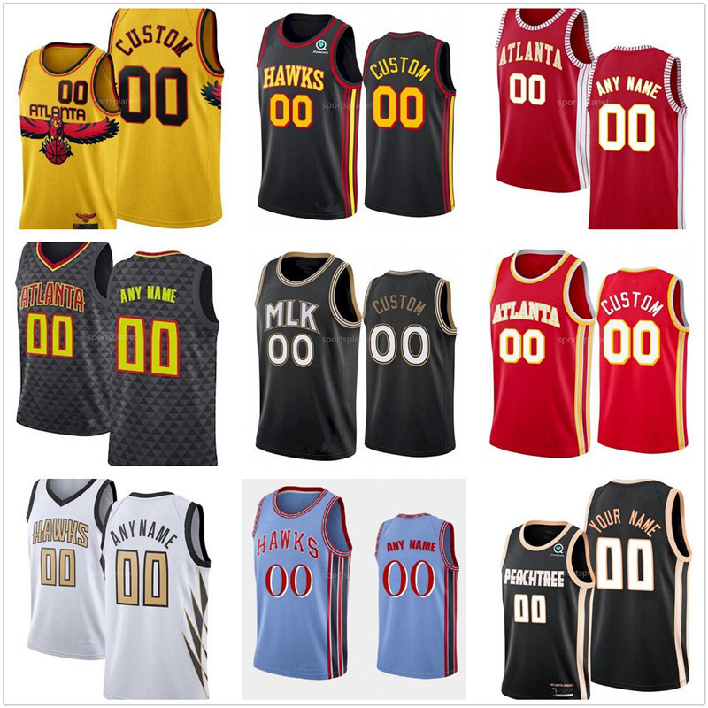 

2021 75th 2022 City Custom Printed Trae 11 Young Bogdan 13 Bogdanovic John 20 Collins Cam 22 Reddish 6 Lou Williams 22 Cam Reddish 0 Delon Wright nba's Jerseys, As picture