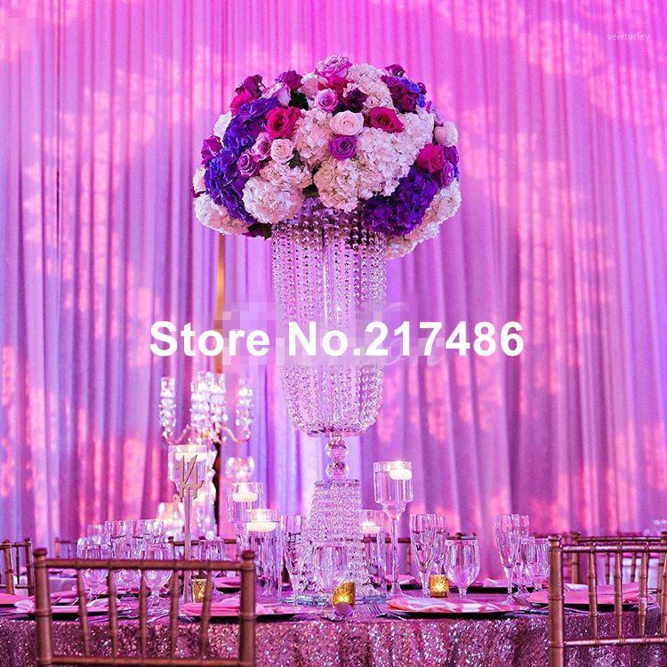 

Party Decoration Style Wedding Aisle Decoration/crystal Globe Pillar