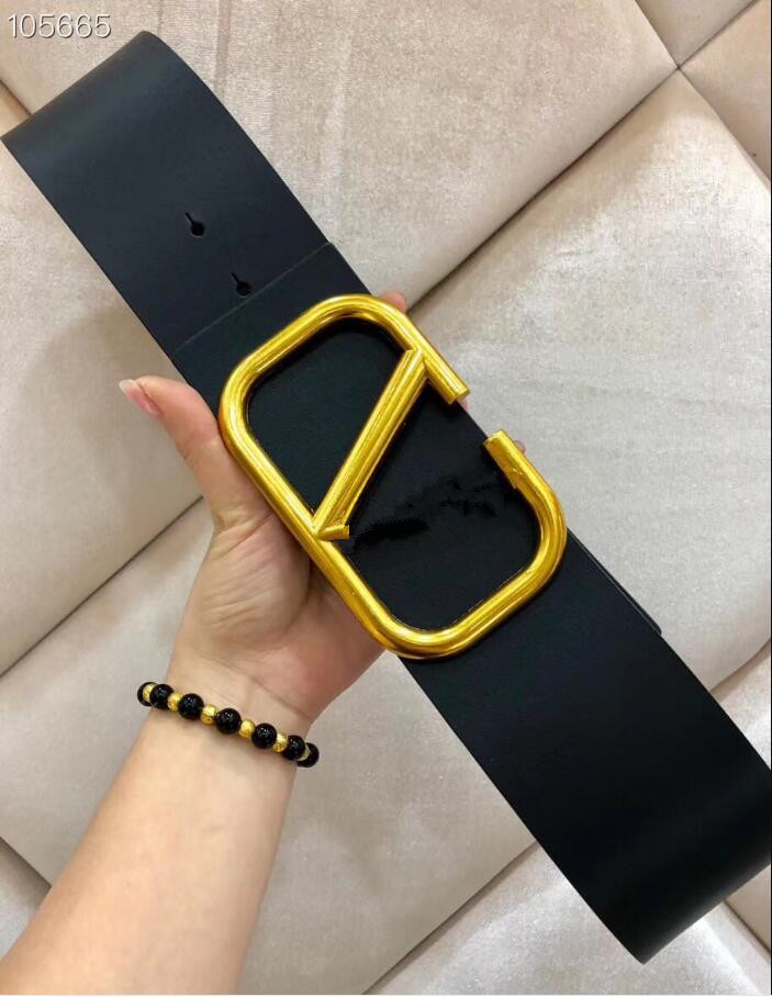 

Width 7 CM 2021 Belts For Evening Dresses Fashion Belt Women Big Buckle Top womens Genuine Leather Wholesale ceinture de luxe size 95-125CM, Black;brown