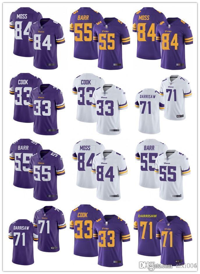 

Mens Womens Youth MinnesotaVikings84 Randy Moss 55 Anthony Barr 33 Dalvin Cook 71 Christian Darrisaw Custom Football Jerseys, Black;red