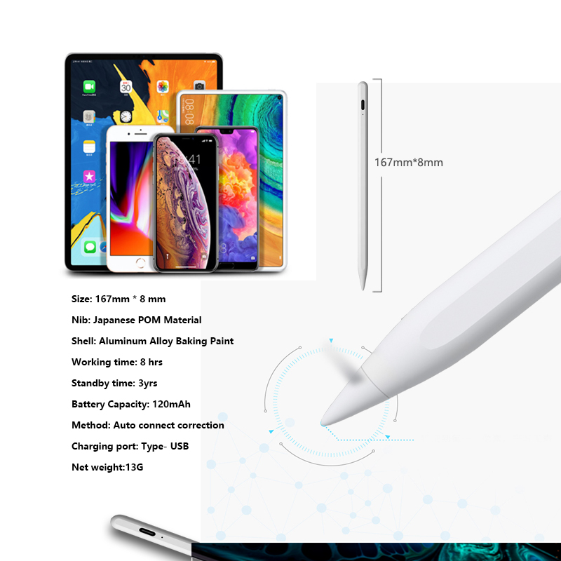 

Touchscreen Stylus Pens table pc portable smart-chip dual-system integrated pencil for Ipad2018 and up Palm Rejection