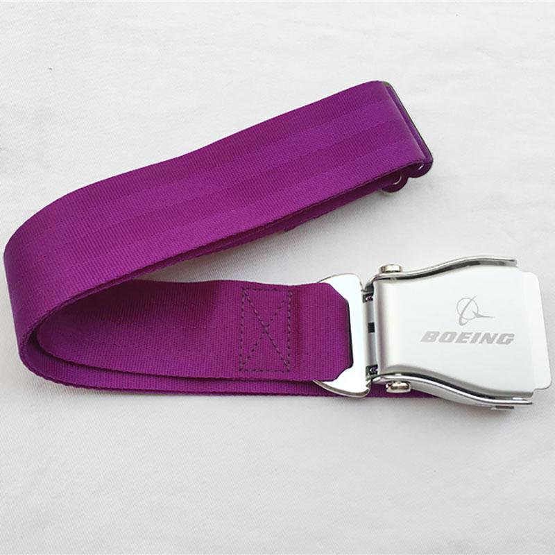 Ceintures Purple Boeing Airbus Airbus Airlines Men Homme Pantalons Jeans Ceinture Avion Boucles de sécurité Taille de luxe de luxe pour femmes Me