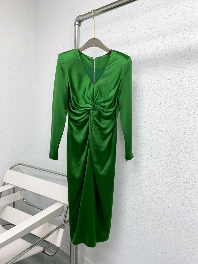 

Casual Dresses Shoulder Pads Of Fund 2021 Autumn Winters Fold Dress 1016, Black