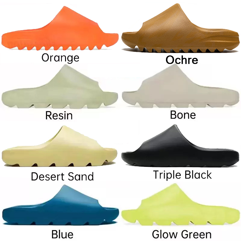 

2022 new high quality Foam Runner Slipper MXT Moon Gray MX Cream Clay Men Women Slippers Shoes Ochre Vermillion Mineral Blue Triple Black Slides Designer Sandals