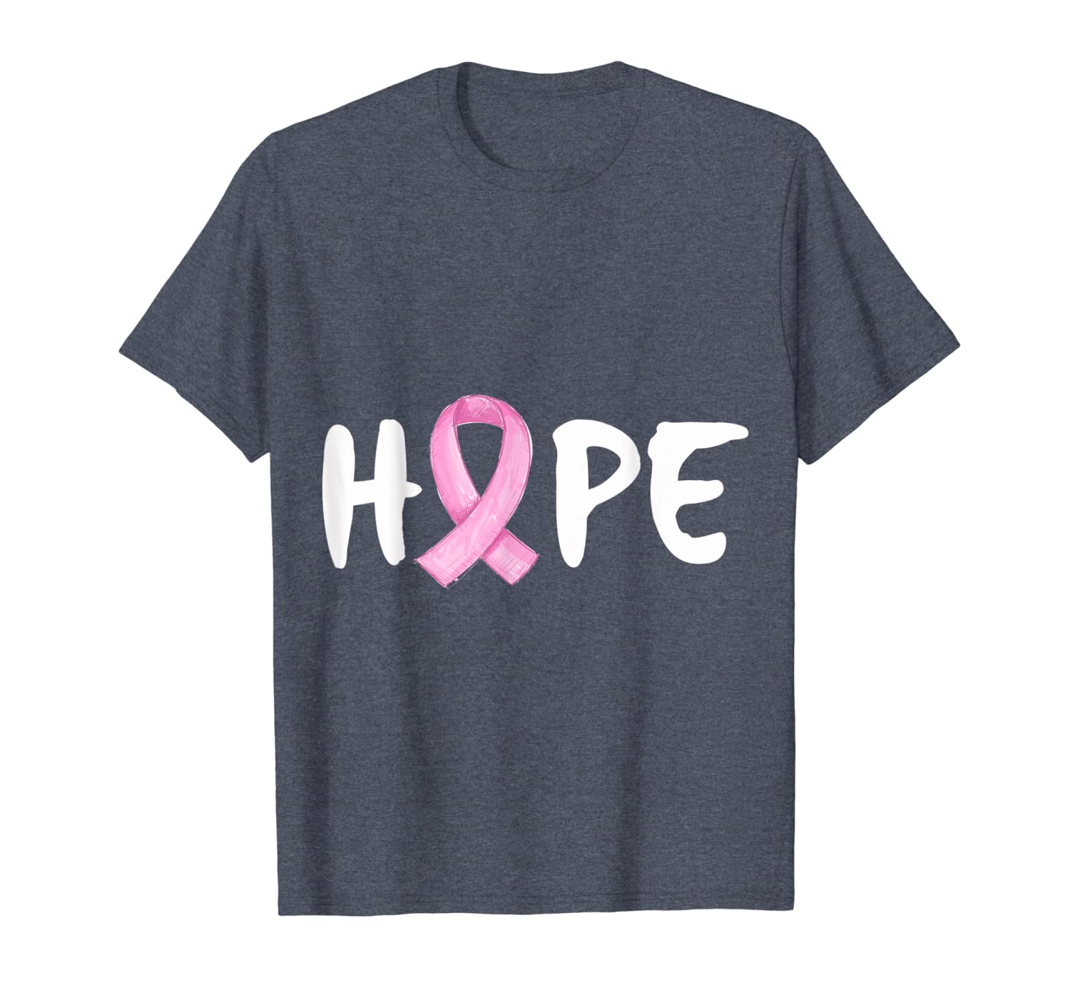 

'hope' cancer ribbon awareness shirt, White;black