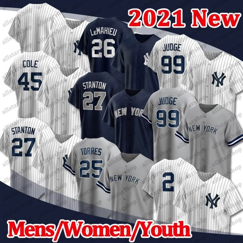 

99 Aaron Judge Jerseys Top Yankees 2 Derek Jeter 45 Gerrit Cole New 3 Babe Ruth Baseball DJ LeMahieu Don Mattingly York 2021 Custom, Women custom new coolbase(yj-have name)