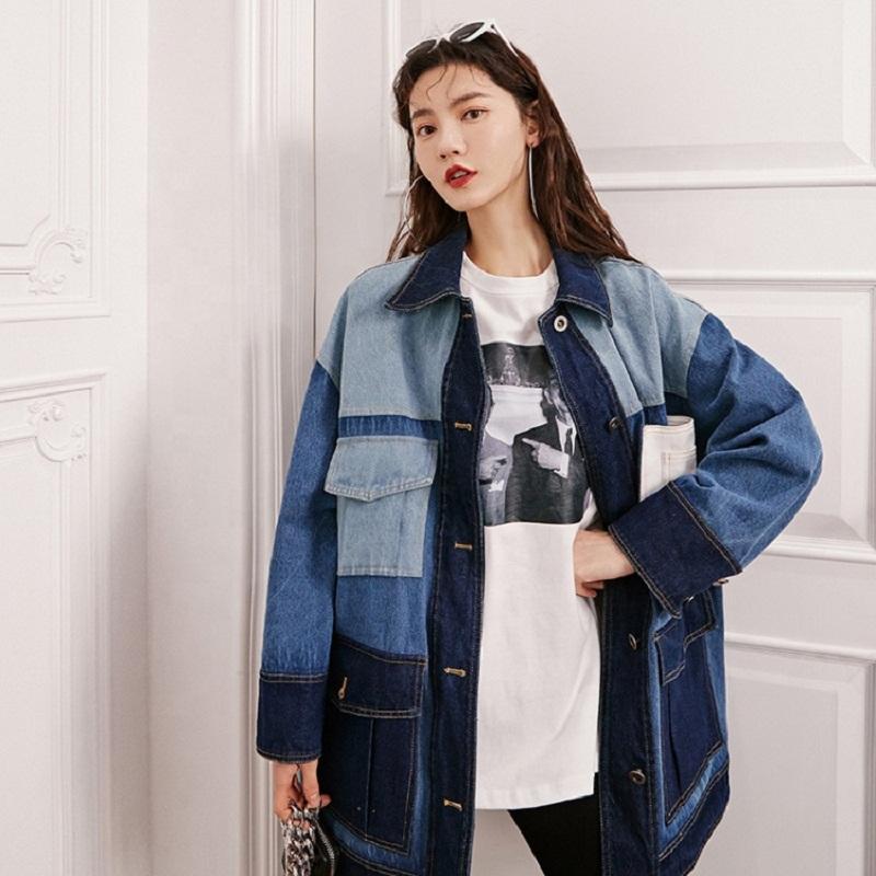 

Autumn Denim Jacket Women Jeans With  Design Jackets For And Ladies Women, Blue