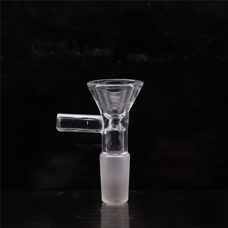 

Glass Bowl Pipe Clear Sliders 14mm 18mm Male Joint Dry Oil Burner Hookahs Herb Tobacco Bowls With Handle For Smoking Pipes Tools Accessories