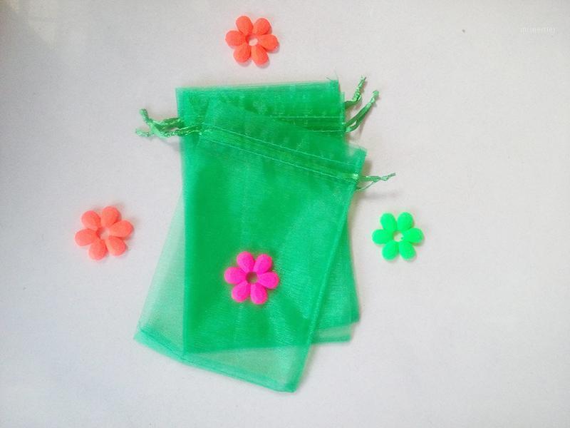 

Gift Wrap 200pcs Grass Green Organza Bags 17x23cm Party For Women Event Wed Drawstring Bag Jewelry Display Diy Accessories