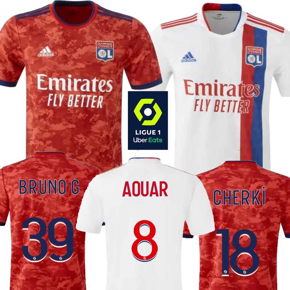 

2021 Lyon Olympique Lyonnais Soccer Jersey OL digital AOUAR TRAORE L PAQUETA LE SOMMER BRUNO G CHERKI Football Shirts Men Kids kits Maillot equipe de foot, Men home+ligue1
