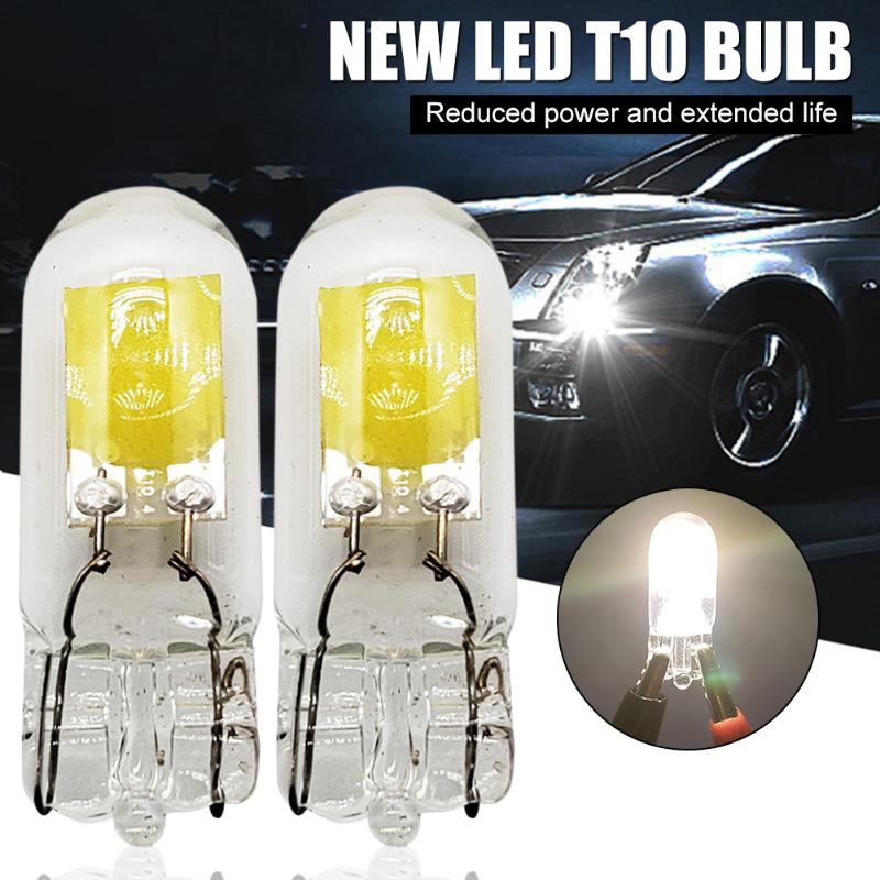 

Car Headlights 2PCS W5W T10 LED Bulb 12V 1.2W 6000K White 100LM Interior Map Reading Dome Lamp License Plate Light Driving Side Marker