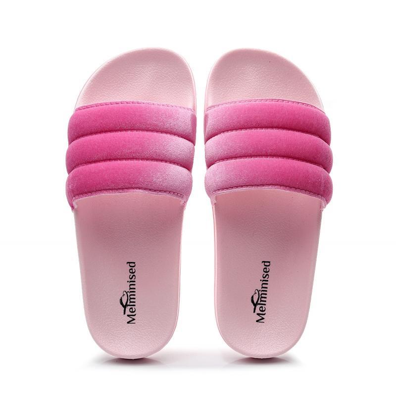 

Slippers SWONCO Rainbow Color Women Summer Shoes Flat 2021 Anti Slip Casual Female Fashion Beach Slides Black