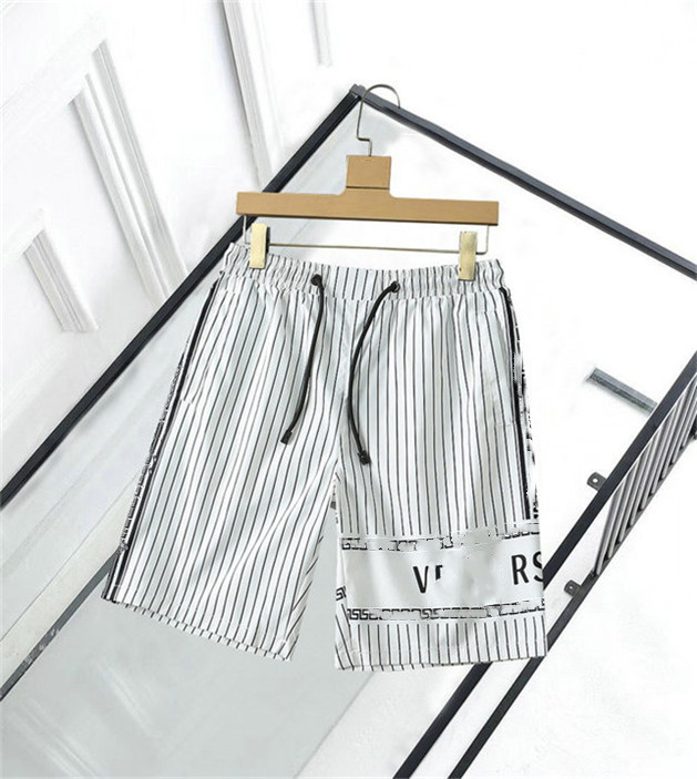 

2021 Casual Shorts Men Short Pants Letter Print Fashion Trendy Summer Cool Trousers Relaxed Street Ins Style M-3XL AP05, White;black