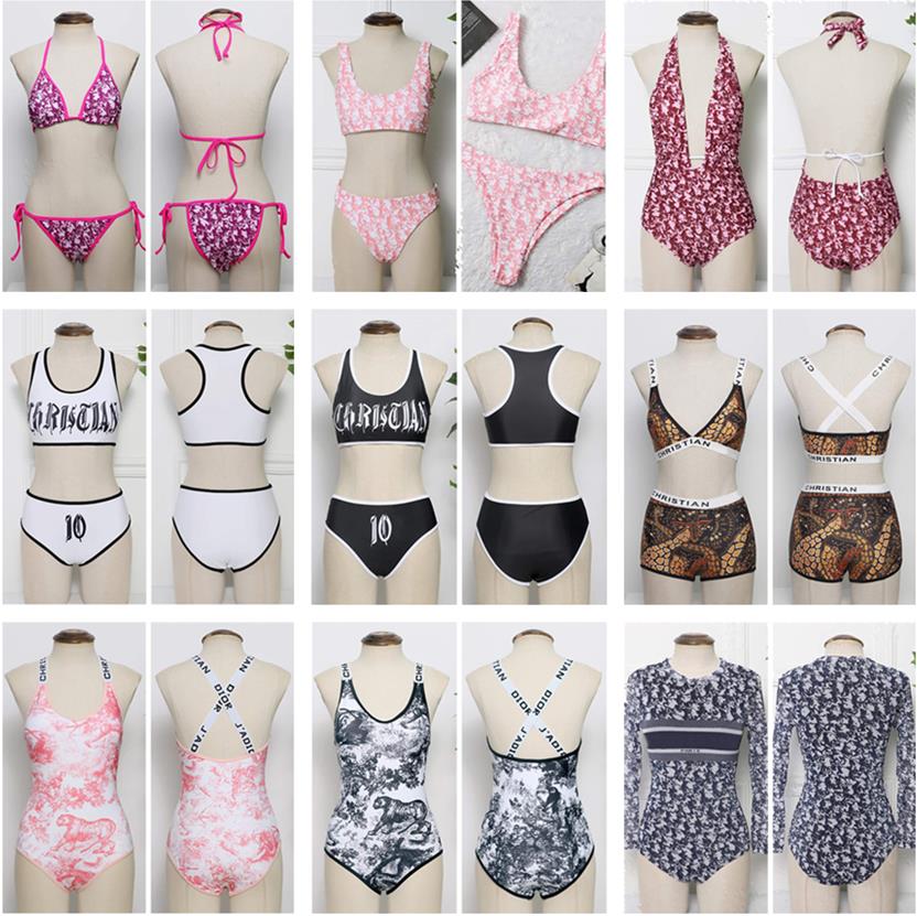 

2021 designs Fashion Womens Multi Tiger Floral Swimming Swimsuits Summer Beach Underwear Swimwear Ladies Swimsuit Bathing Suit Swim Wear
