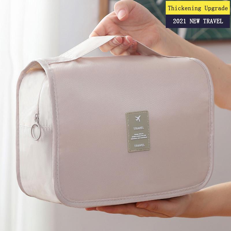 Thicken Hang Makeup Bag Travel Organizer For Cosmetics Foldable Waterproof Make Up Storage Toiletry Case Hook Shower Bags-image-701000776