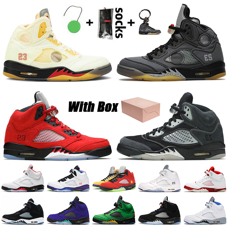 

Top Quality With BOX JUMPMAN 5 Mens Basketball Shoes Fire Red 5s Raging Bull 2021 Anthracite Oregon Ducks What The Stealth Trainers Sneakers, A3 top 3 40-47
