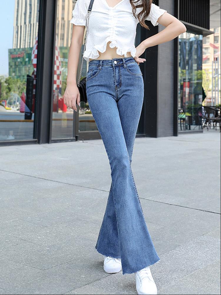 

Flared high waist Mom Women Jeans trouse clothing pants undefined traf grunge, Blue