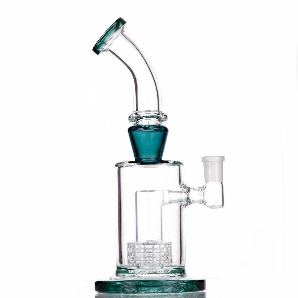 

2021 Hookah Glass Dab Rig Water Bong Smoke Pipes 9.3 Inch Height 14.4mm Female Joint And Quartz Banger