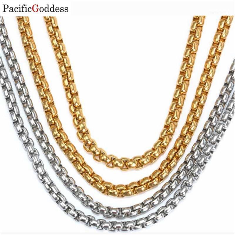 

Titanium Stainless Steel Necklaces Chains Pearl Chain Silver Color