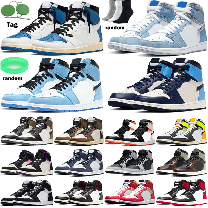 

jumpman Basketball shoes 1s 1 University Blue Hype Royal fragment Electro Orange Dark Mocha shadow 2.0 trainers sports sneakers, Fired red