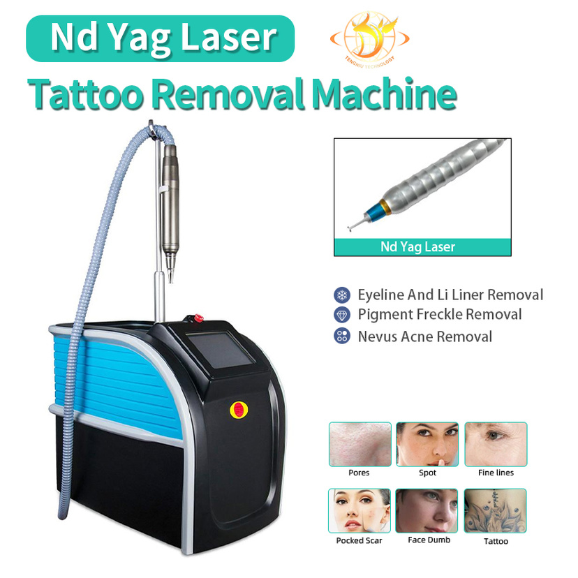 

755nm Picosecond Laser Acne Scars Treatment Tattoo Removal 1064nm 532nm 755nm Picolaser Pigment Removal Laser Machine with 4 probes