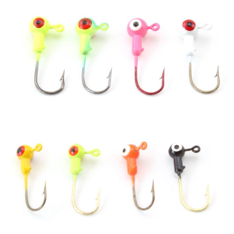 

Fishing Hooks 10pcs 1g 1.75g 3.5g 5g Carbon Steel Jig Head Lead Anzol Barbed Hook Tackle Lure Hard Baits