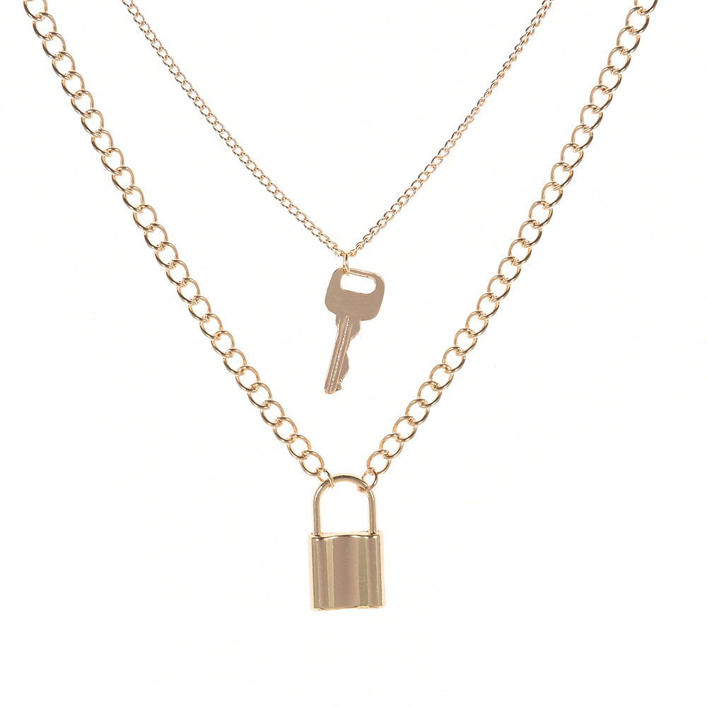 

Necklace Multi-layer Simple Fashion Key Lock Necklace