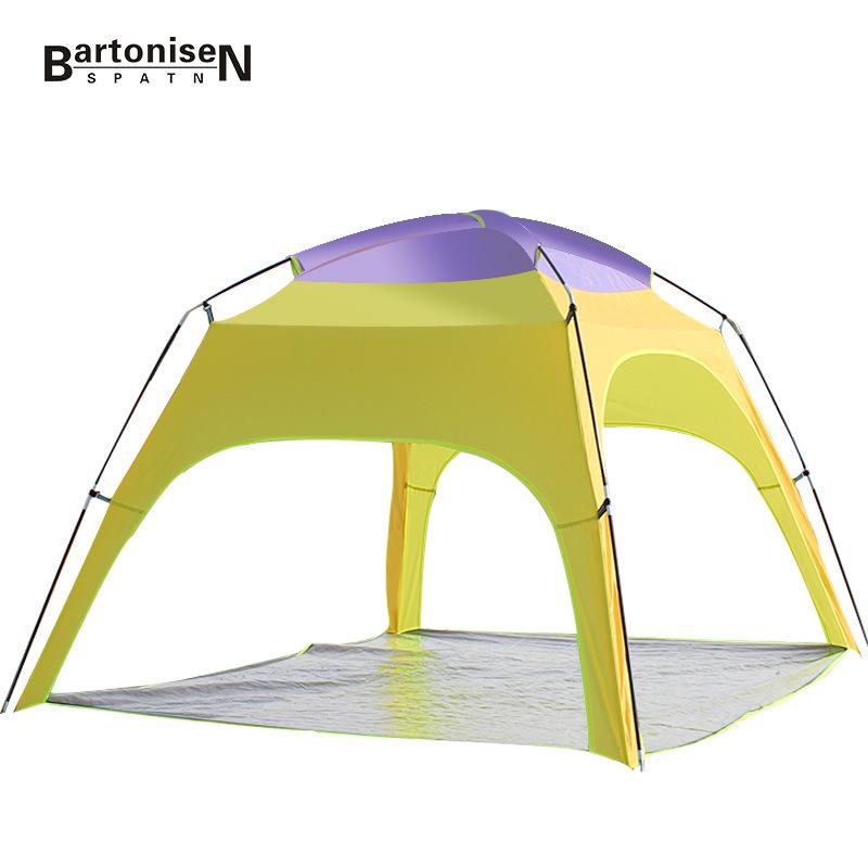 

BartoniseN Outdoor 3-4 People Beach Tent Camping With Bottom Sunscreen Rainproof Canopyspecial Offer 1019 Tents And Shelters