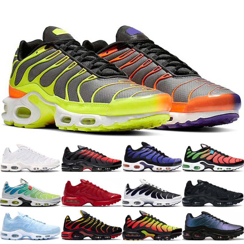 

Mens Tn Plus Running Shoes SE Ultra Color Flip White Volt Black Hyper Blue Oreo Purple Sneakers Outdoor Sneaker Trainers, #25 40-46