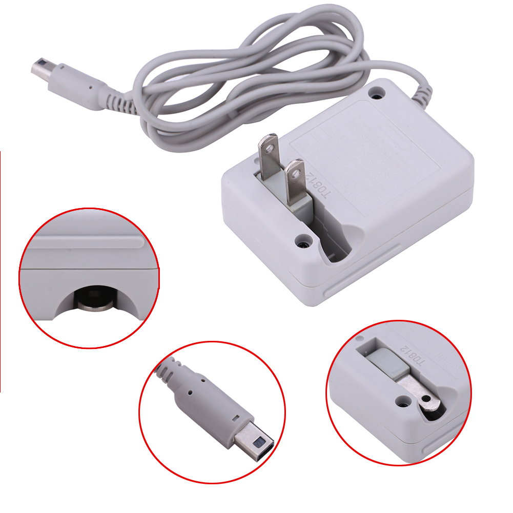 

US 2-Pin Plug Wall Charger for Nintendo LL XL 3DS Home AC Power Adapter