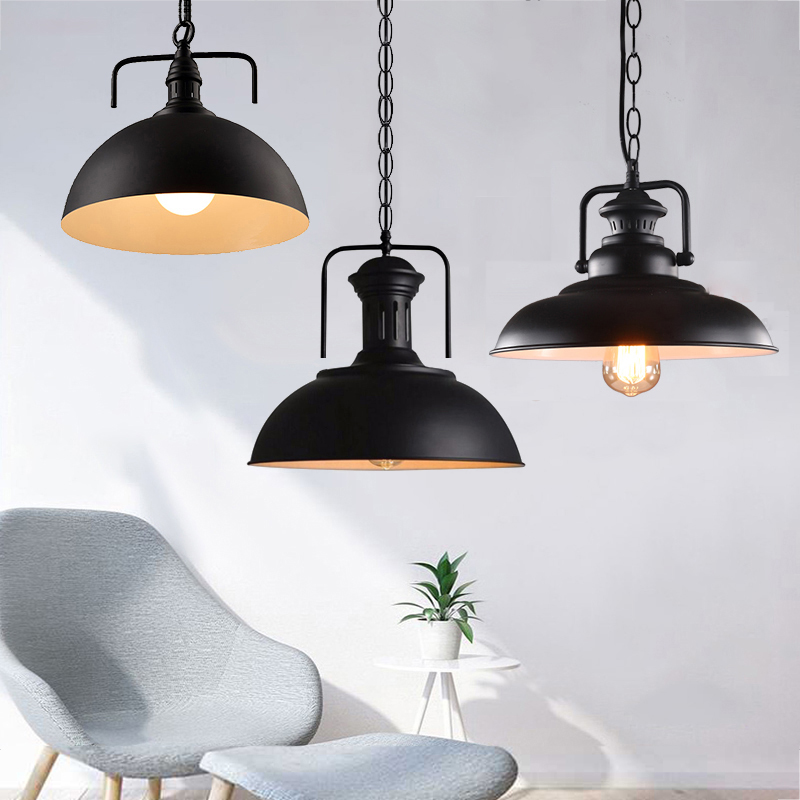 

ndustrial Pendant Lights Loft Lamparas Retro Hanging Lamp For Restaurant Bar Coffee Shop Home E27 Light Fixtures